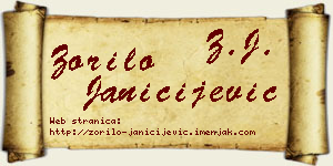 Zorilo Janičijević vizit kartica